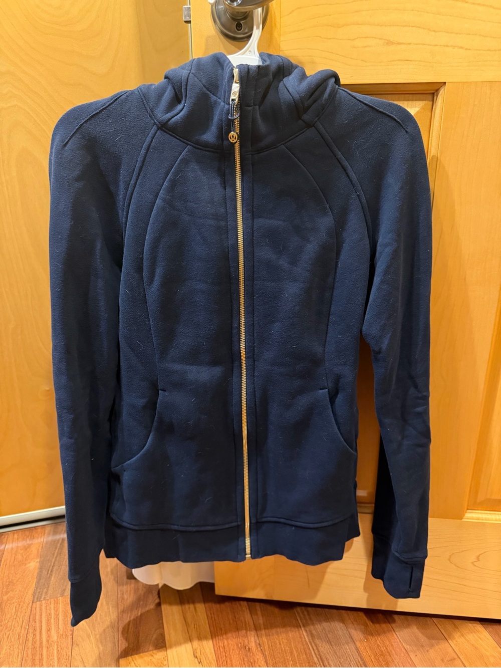 lululemon athletica Navy Full‑Zip Scuba Hoodie